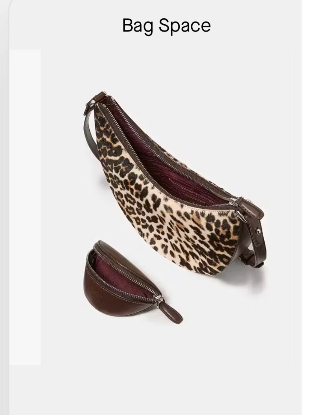 Kate Spade NY BESTSELLER Leopard Print Haircalf Multi-way Bag NEW w/ Dust Bag - Picture 10 of 16